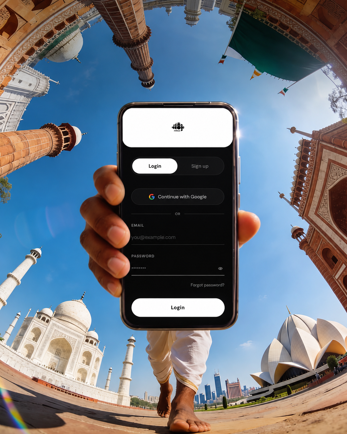 444Music login screen