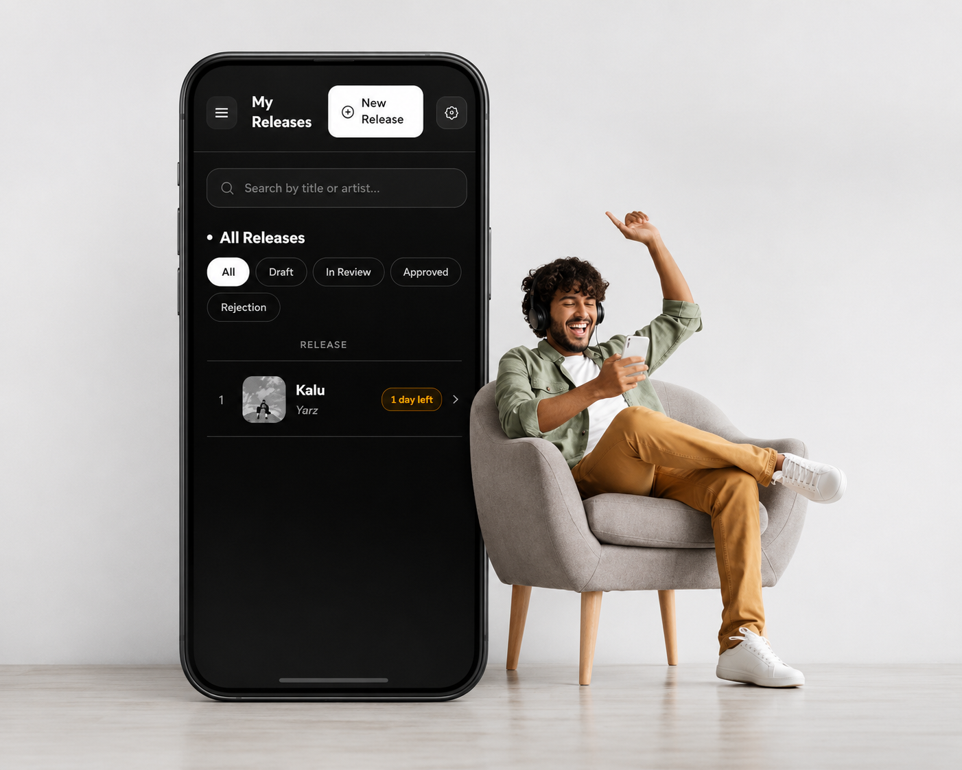 444Music releases dashboard