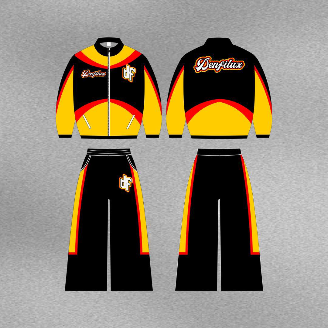 DENFILUX black yellow and red tracksuit