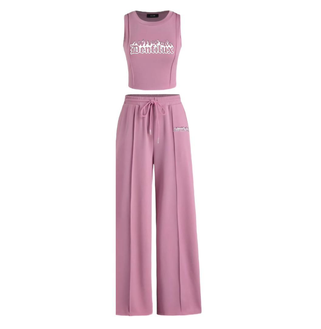 DENFILUX pink two piece outfit