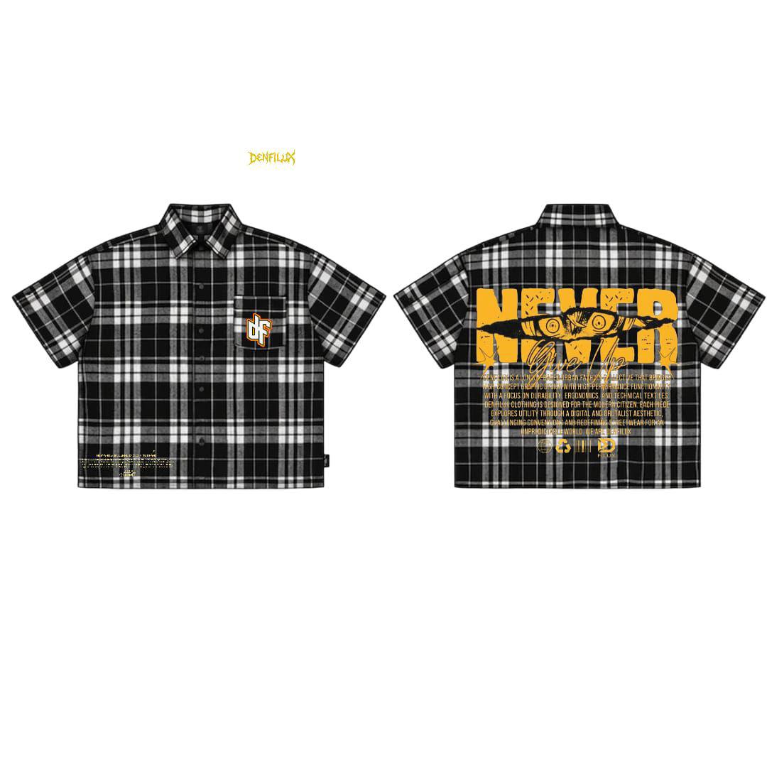 DENFILUX black plaid shirt