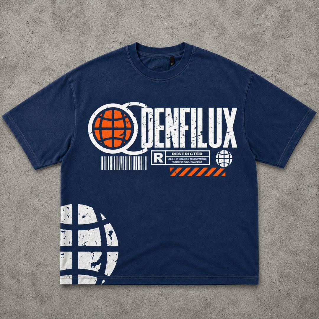 DENFILUX navy signature tee