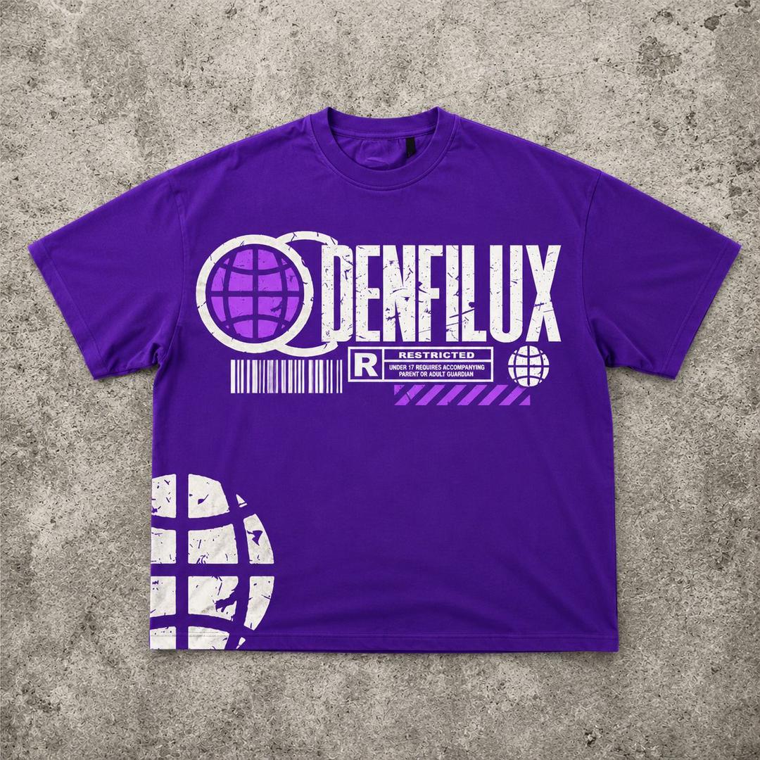 DENFILUX purple signature tee