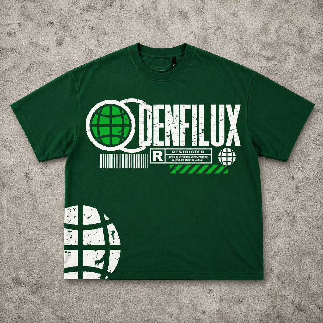DENFILUX green graphic tee