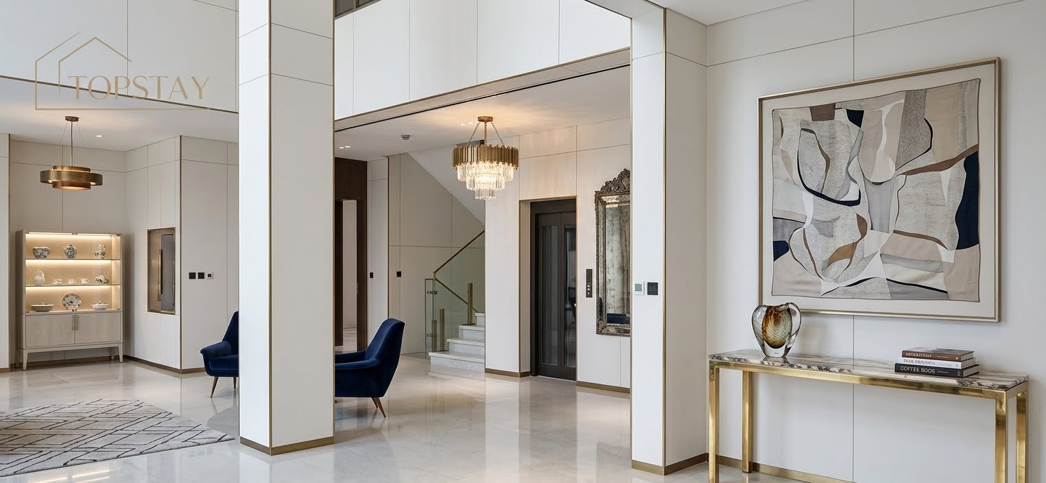 Contemporary luxury villa interior
